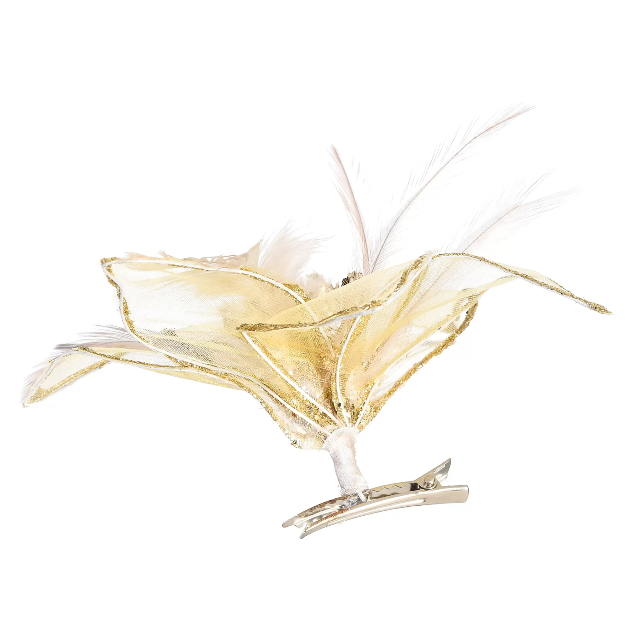 fleur_dcorative_scintillante_en_organza_sur_clip_2.webp Depot Fleur Décorative Scintillante En Organza Sur Clip