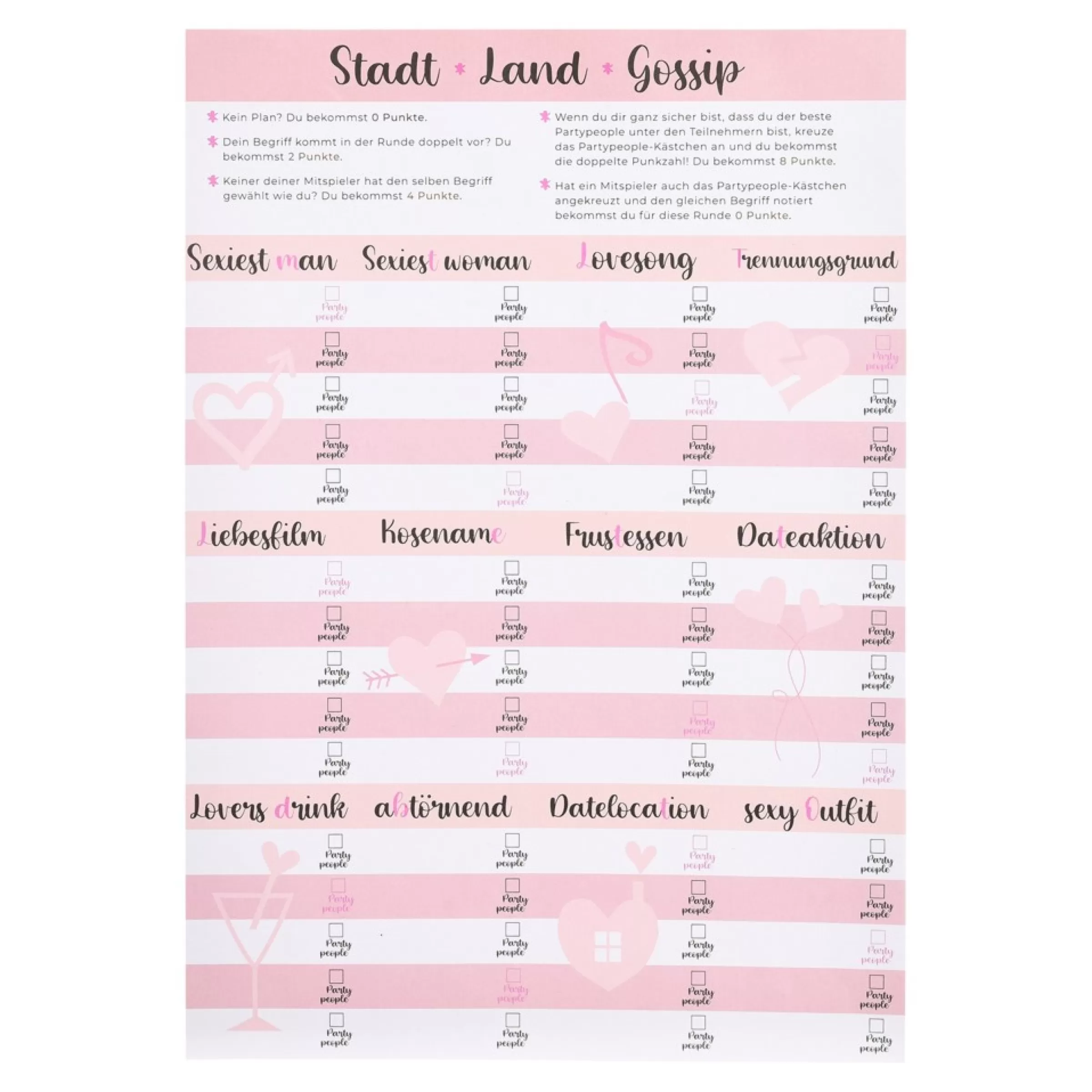 Depot Jouer A Stadt Land Gossip Clearance