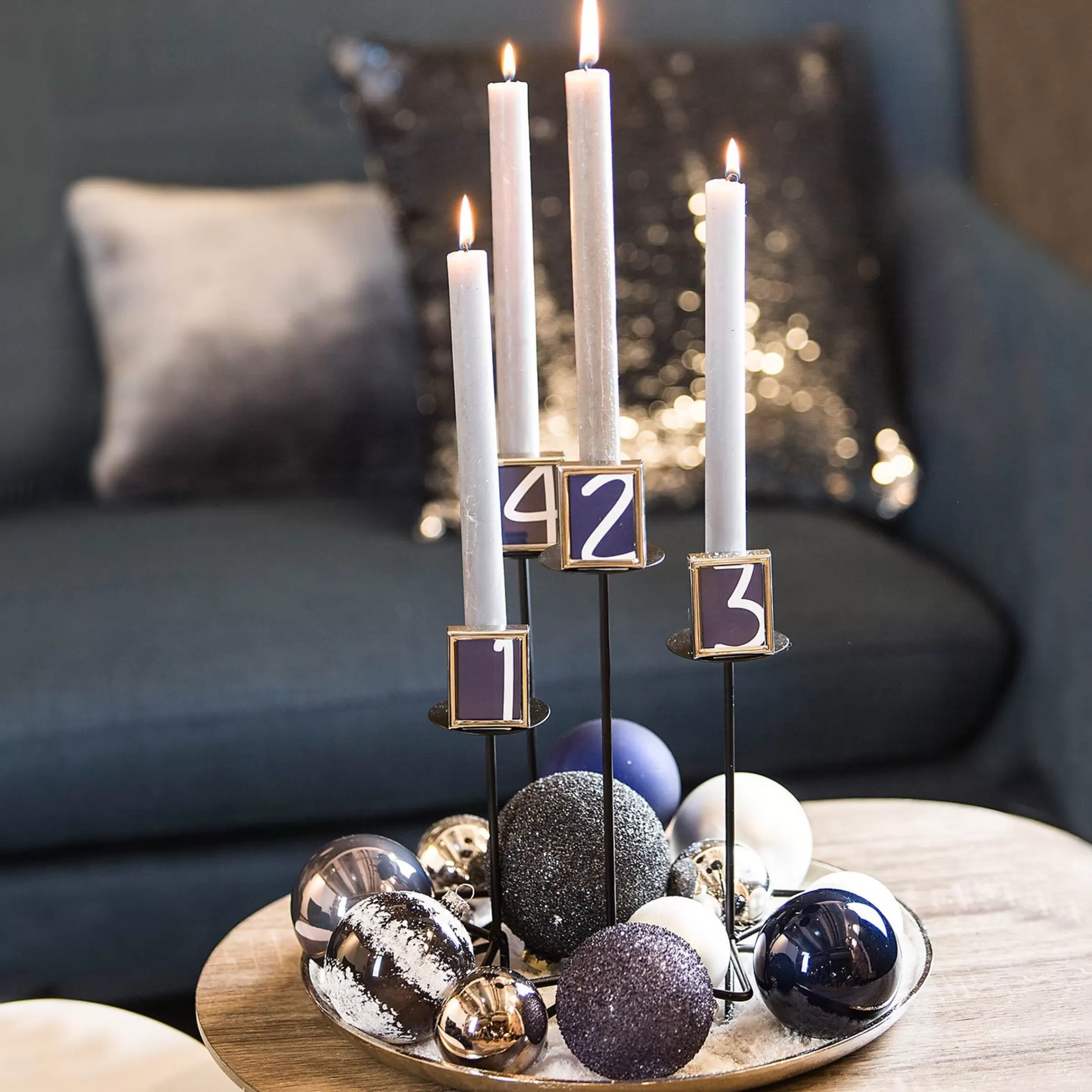 Depot Set De Décoration Couronne De L'Avent Classic