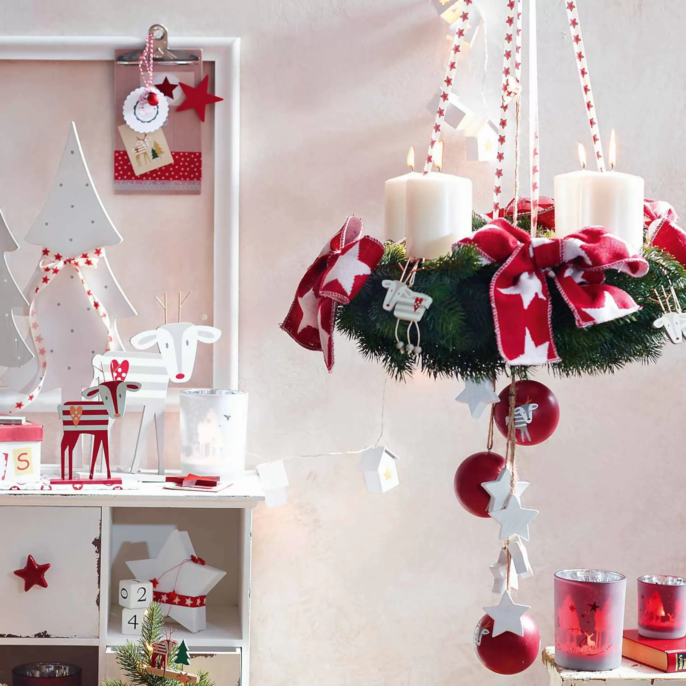 Depot Set De Décoration Couronne De L'Avent Classic