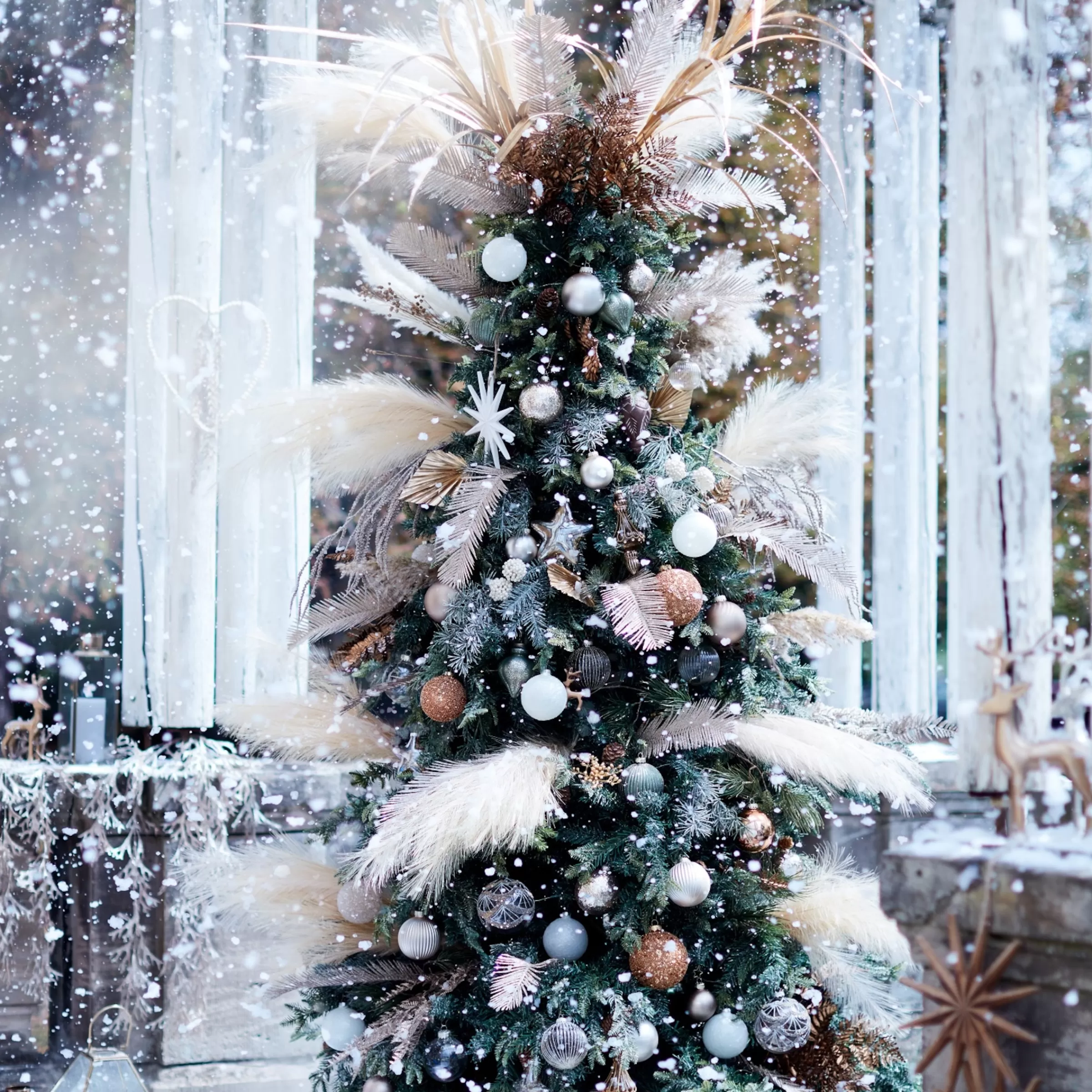 Depot Set De Décoration Porte-Bougies De Noël Golden Glam