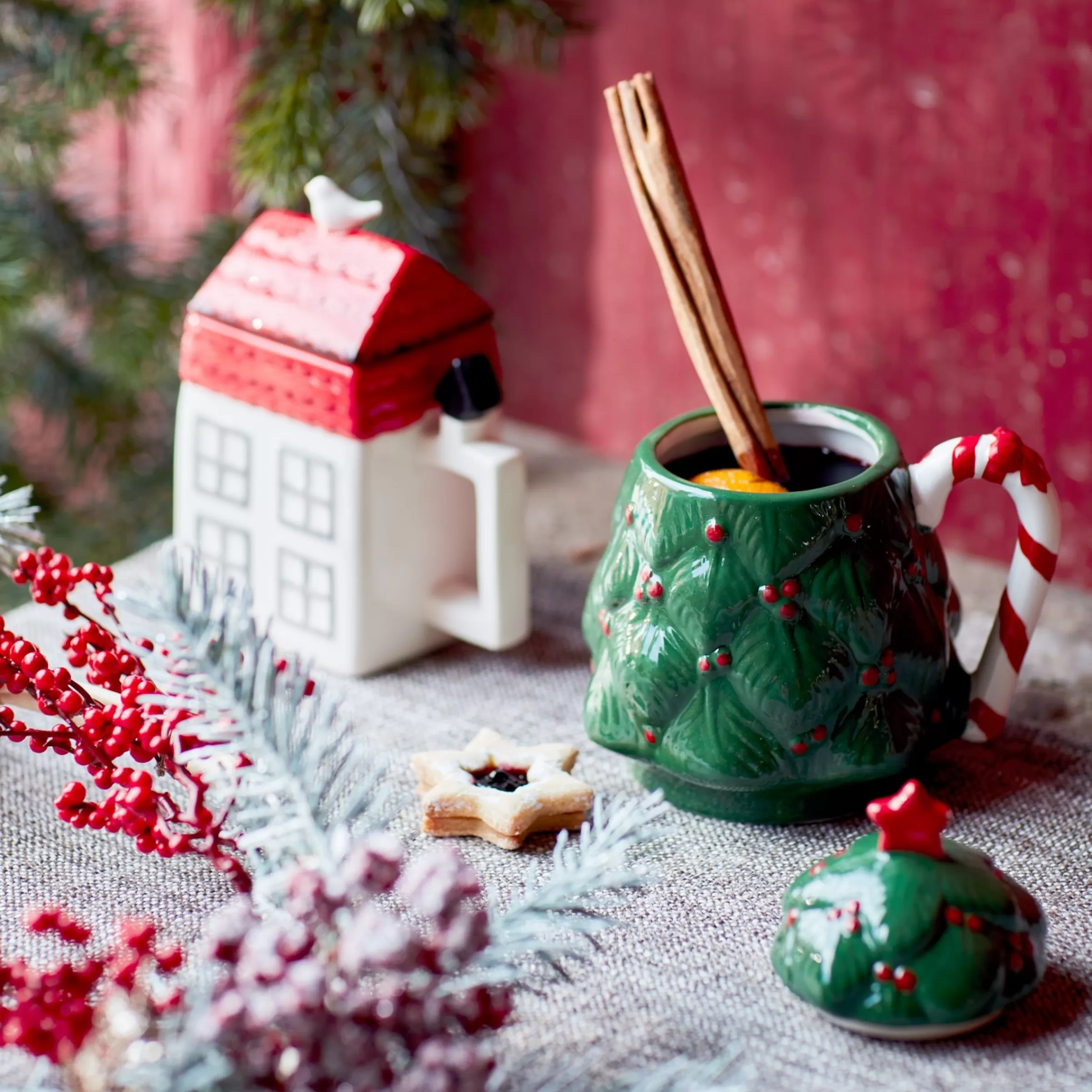 Depot Set De Décoration Porte-Bougies De Noël Rainure