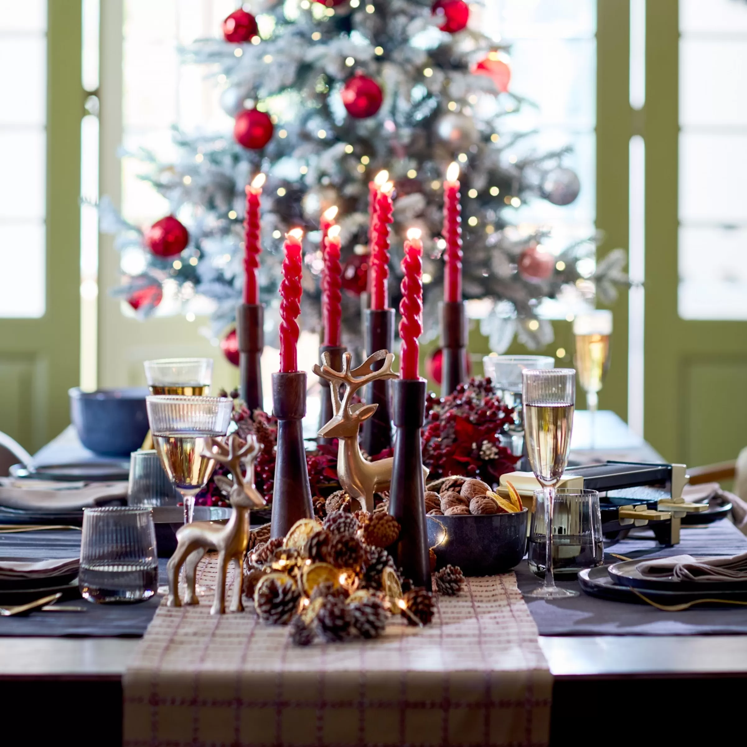 Depot Set De Décoration Porte-Bougies De Noël Rainure